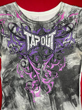 Load image into Gallery viewer, Tapout Y2K Purple Tribal Fairycore Top, Size Large
