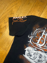 Load image into Gallery viewer, Harley Davidson Gothic Grunge Biker Top, Size 3XL
