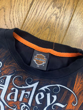 Load image into Gallery viewer, Harley Davidson Gothic Grunge Biker Top, Size 3XL
