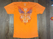 Load image into Gallery viewer, Y2K Gothic Orange Cross Wing Design Top, 5XL
