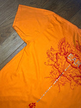 Load image into Gallery viewer, Y2K Gothic Orange Cross Wing Design Top, 5XL
