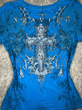 Load image into Gallery viewer, Xzavier Y2K Gothic Cross Jesse Pinkman Style Top, Size XL
